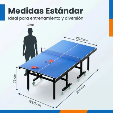 MESA DE PING PONG PLEGABLE PROFESIONAL - 3