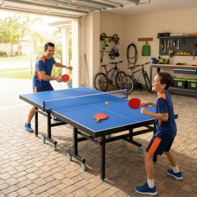 MESA DE PING PONG PLEGABLE PROFESIONAL - 5