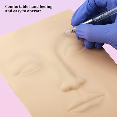 PIEL SINTETICA PARA PRACTICA DE MICROBLADINGTATUAJES CEJAS - 2