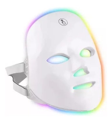 MÁSCARA DE TERAPIA DE LUZ FACIAL LED 7 COLORES FOTOTERAPIA - 8