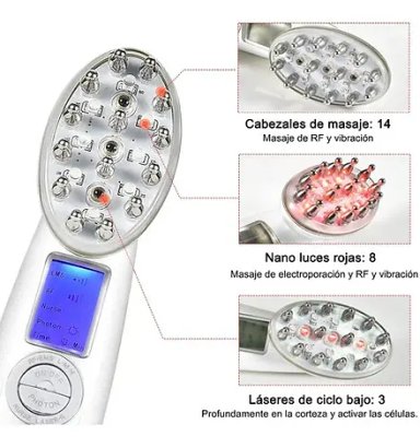 PEINE LED PARA CRECIMIENTO CAPILAR RF Y LASER PRO - 2