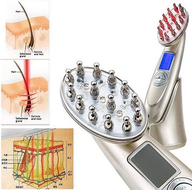 PEINE LED PARA CRECIMIENTO CAPILAR RF Y LASER PRO - 3
