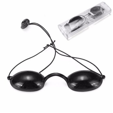 GAFAS DE PROTECCIÓN UV PARA DEPILADORA LASER IPL FOTOTERAPIA NEGRO - 1