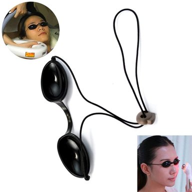 GAFAS DE PROTECCIÓN UV PARA DEPILADORA LASER IPL FOTOTERAPIA NEGRO - 4