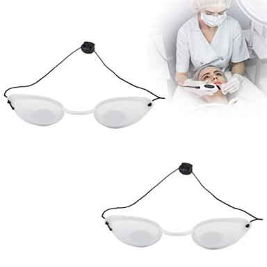 GAFAS DE PROTECCIÓN UV PARA DEPILADORA LASER IPL FOTOTERAPIA BLANCO - 3