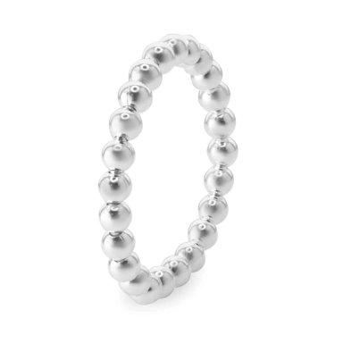 ANILLO DE PLATA 925 ANTI ESTRES CAMINO DE ESFERAS TALLA 19 - 2