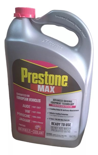 PRESTONE ANTIFREEZE/COOLANT 50/50 COLOR ROSADO 3.75 LITROS - 1