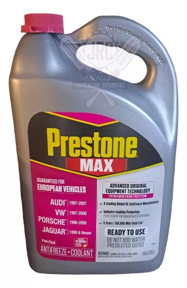 PRESTONE ANTIFREEZE/COOLANT 50/50 COLOR ROSADO 3.75 LITROS - 1