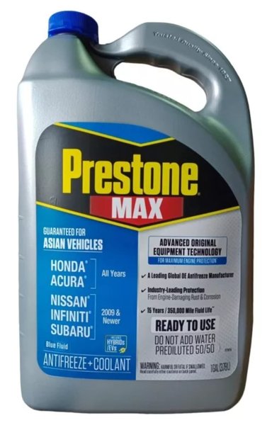 PRESTONE ANTIFREEZE/COOLANT 50/50 ASIAN BLUE COLOR AZUL - 2