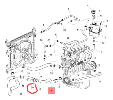 TUBO DE AGUA CALEFACCIÓN CHEVROLET SPARK GT 1.2 CON MANGUERA - 2