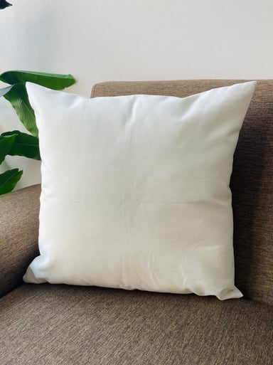 COJÍN TODOHOGARSANTIAGODECHILE LISO EN FCE3 45 X 45 CM BLANCO INVIERNO - 1