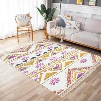ALFOMBRA TODOHOGARSANTIAGODECHILE ESTAMPADA NÓRDICO KILIM 11 180 X 200 CM - 1
