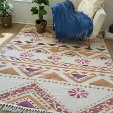 ALFOMBRA TODOHOGARSANTIAGODECHILE ESTAMPADA NÓRDICO KILIM 11 180 X 200 CM - 3