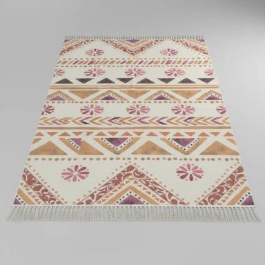 ALFOMBRA TODOHOGARSANTIAGODECHILE ESTAMPADA NÓRDICO KILIM 11 180 X 200 CM - 5