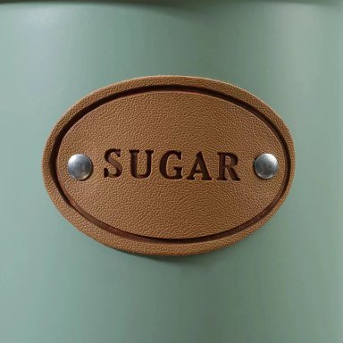 SET DE 3 CANISTER DE COCINA - DISEÑO VERDE AGUA - 4