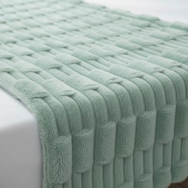 JUEGO DE PIECERA TEXTURIZADA MEDIDA 70X210CM PIE DE CAMA BEIGE - 5