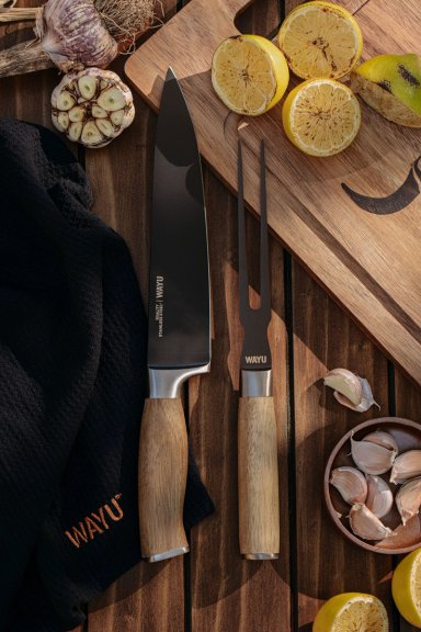 CUCHILLO + TENEDOR WAYU - 2