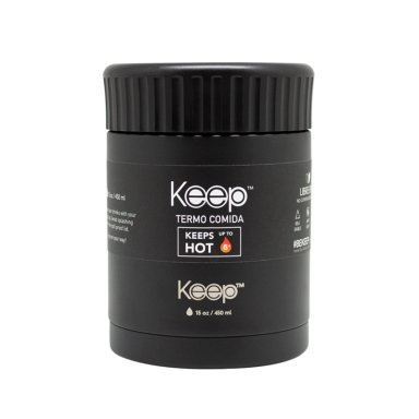 TERMO COMIDA COLORES 0.45L KEEP -NEGRO - 1