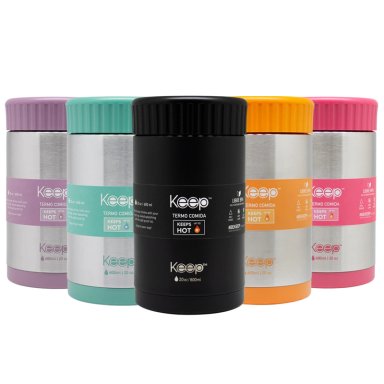 TERMO COMIDA COLORES 0.6L CELESTE - 2