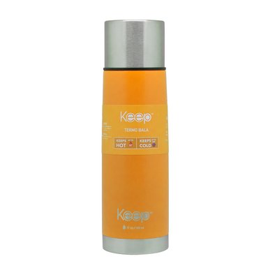 TERMO BALA KEEP 500 ML RUBBER - NARANJO - 1