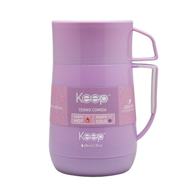 TERMO COMIDA PP KEEP 600 ML - LILA - 1