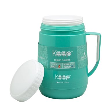 TERMO COMIDA PP 600ML KEEP -CELESTE - 2