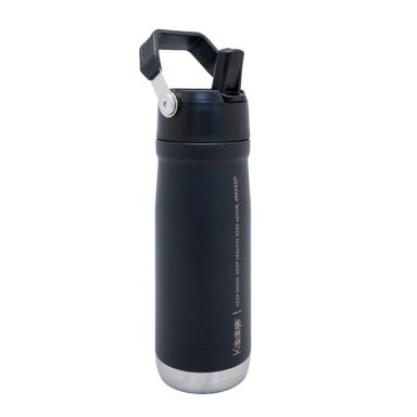 BOTELLA INSULADA CON MANGO 65O ML KEEP - NEGRO - 1