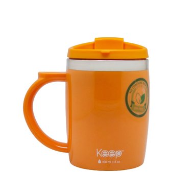 MUG TERMO KEEP COLORES 400 ML - NARANJA - 1
