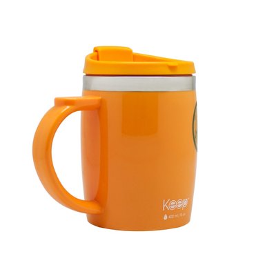 MUG TERMO KEEP COLORES 400 ML - NARANJA - 3