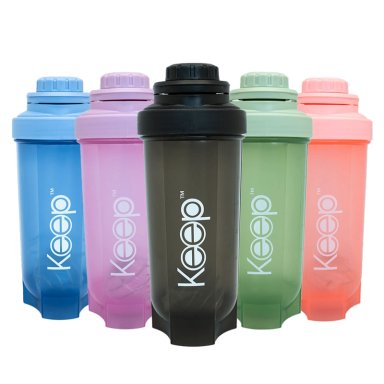 BOTELLA SHAKER COLORES KEEP - CORAL - 4