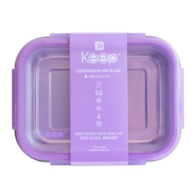 HERMETICO METALICO 1300ML KEEP - LILA - 3