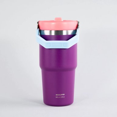 BOTELLA INSULADA CON MANGO 590ML FLASK KEEP MORADO - 4