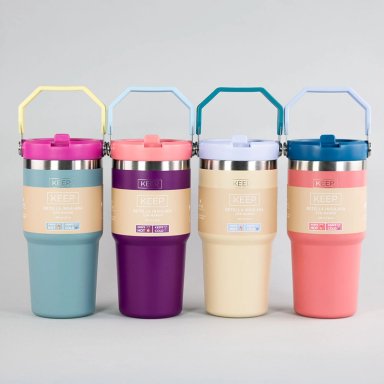 BOTELLA INSULADA CON MANGO 590ML FLASK KEEP NUDE - 4