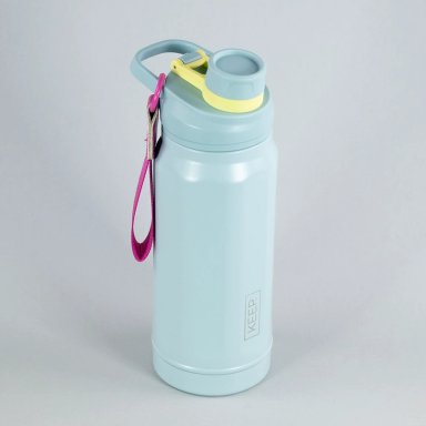 BOTELLA INSULADA STRAP 650ML FLASK KEEP CELESTE - 3