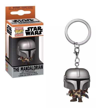 FUNKO POP NEGRO ! KEYCHAINS: THE MANDALORIAN - THE MANDALORIAN - 1