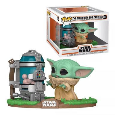 FUNKO POP NEGRO DELUXE BABY YODA WITH EGG CANISTER - 1