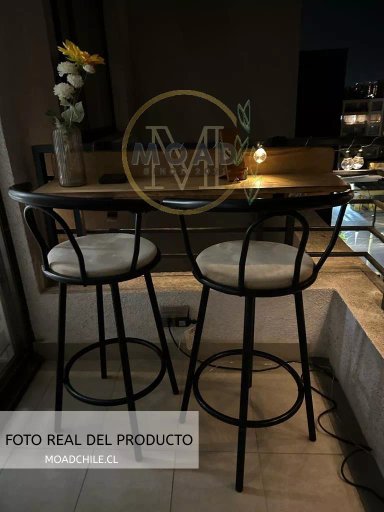 SILLA MG BEIGE BAR GIRATORIA - 5
