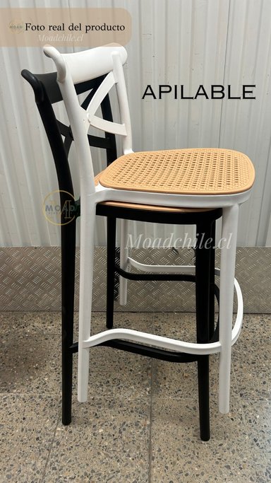 SILLA DE BAR ARIZONA (75CM) NEGRO - 4