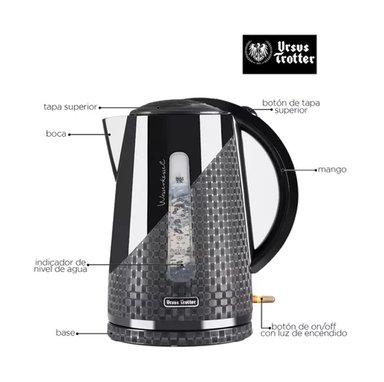 HERVIDOR DE AGUA ELECTRICO URSUS TROTTER UT-DUNKEL17P 2000W - 3