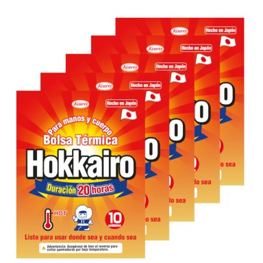 5 PACKS (50 UNIDADES) CALENTADOR HOKKAIRO - BOLSA TÉRMICA - 1