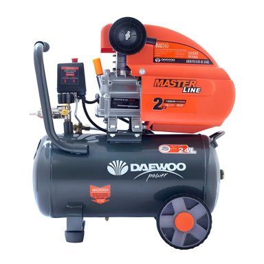 COMPRESOR DE AIRE DAEWOO DAC24D 220V MONOFÁSICO 24L 2HP - 1