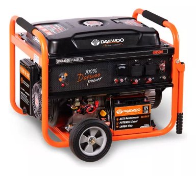 GENERADOR ELÉCTRICO A GASOLINA 5500W 13HP 4T DAEWOO GD6500E - 1