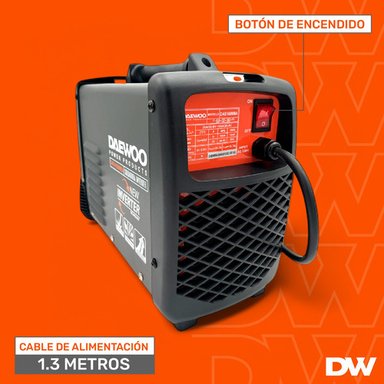 SET SOLDADORA DAEWOO INVERTER 160A 220V IGBT MMA + ACCESORIOS - 5
