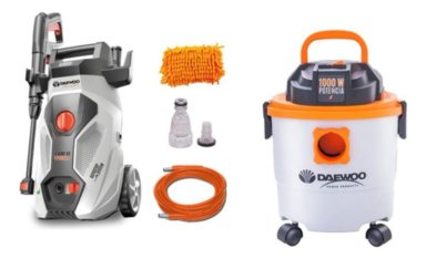 COMBO HIDROLAVADORA 1400W + ASPIRADORA TACHO 15L DAEWOO - 1