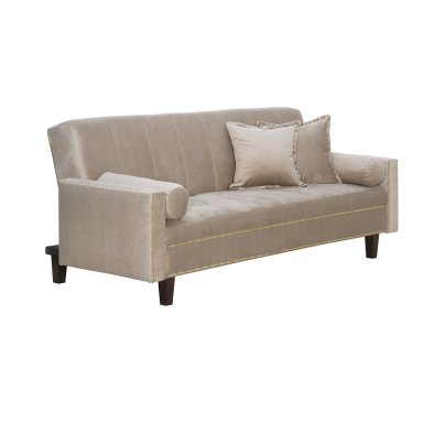 FUTÓN 3 CUERPOS FELPA BEIGE SOFA CAMA GOLDEN - 2