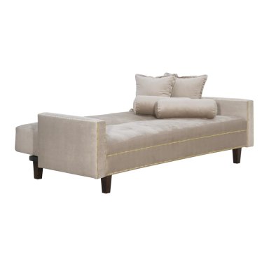 FUTÓN 3 CUERPOS FELPA BEIGE SOFA CAMA GOLDEN - 3