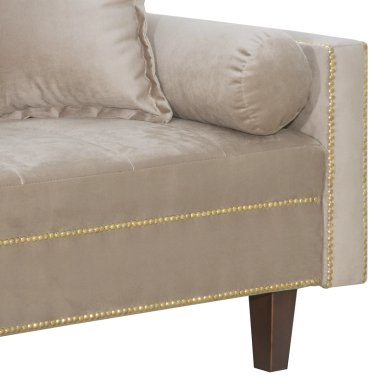 FUTÓN 3 CUERPOS FELPA BEIGE SOFA CAMA GOLDEN - 4