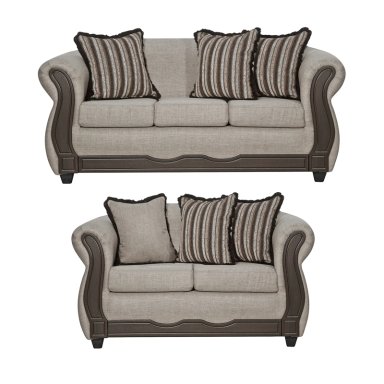 JUEGO LIVING SOFIA 3 2 BEIGE - 2