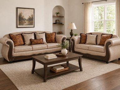 JUEGO DE LIVING 3 2 ESTAMBUL BEIGE - 1