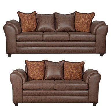 JUEGO DE LIVING 3 2 ACONCAGUA CHOCOLATE - 2